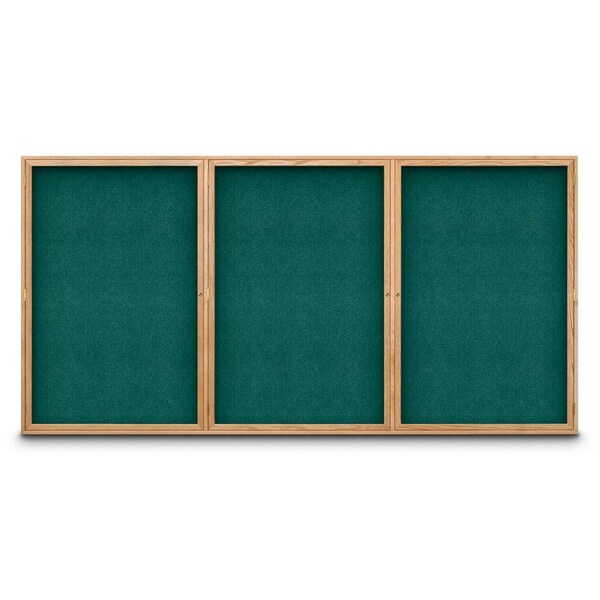 Sliding Door Indoor Enclosed Corkboard, 7